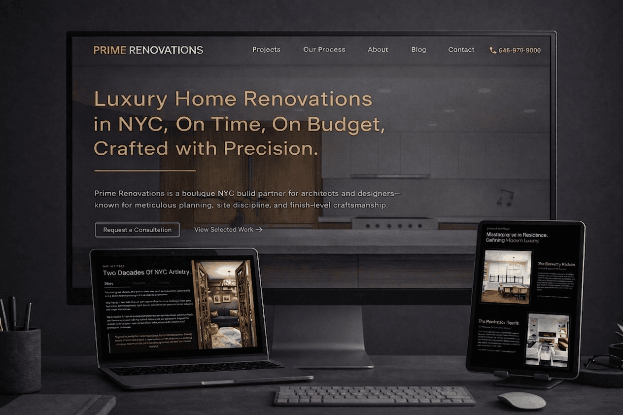 Prime Renovations Website - Gallery 1